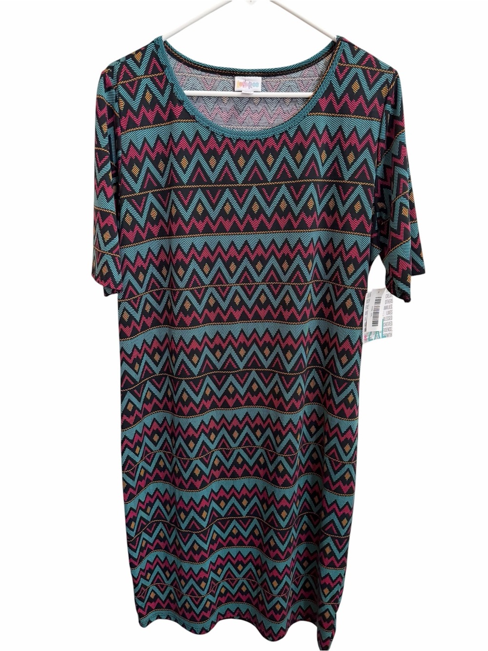 LuLaRoe Julia Geometric Print Dress size 2X NWT